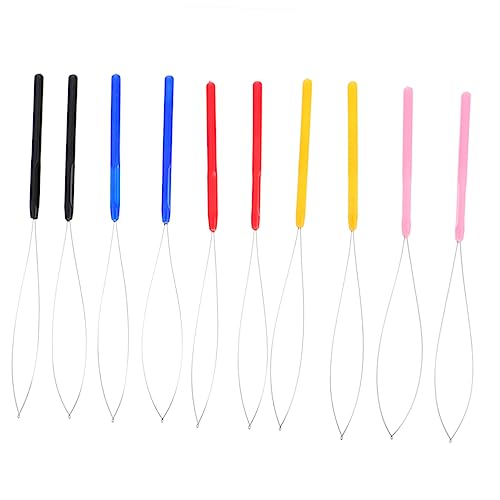 Healvian 10-teiliges Häkelnadel-set Zum Flechten Von Perücken Haarverlängerungswerkzeuge Zum Weben Häkelnadeln Mit Kunststoffgriff von Healvian