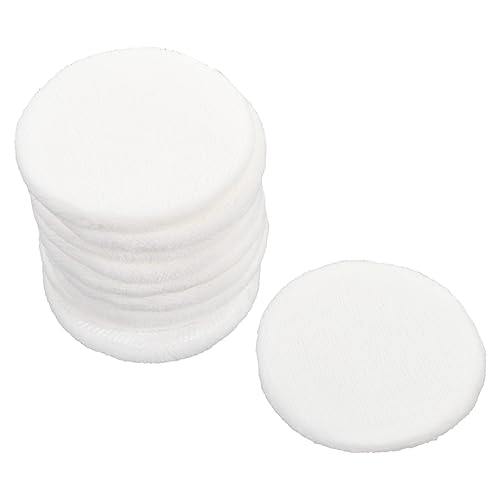 Healvian 10 Stück Teiliges Baumwoll Puderquasten für Make Up Bequeme Tragbare Gesichtspads für Lose Puder und Foundation für zur Haut und Einfach zu Reinigen von Healvian