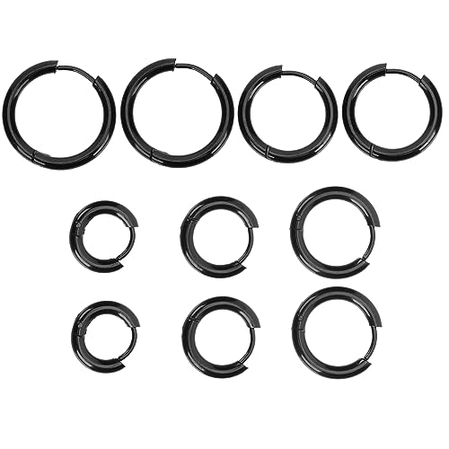 Healvian 10 Stück Teiliges Hypoallergene Creolen Ohrstecker für Damen Metallohrringe Modisches Accessoire Healvian 10 Stück Teiliges Hypoallergene Creolen Ohrstecker für Damen Metallohrringe Modisches Accessoire von Healvian