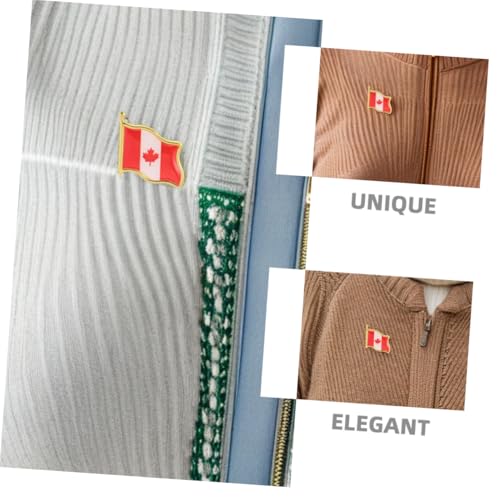 Healvian 10stücke Kanadische Flagge Broschen Emaille Anstecknadeln Mit Wehenden Flaggen Metall-ahornblatt-abzeichen Für Hemden Jacken Und Hüte Reise-souvenirs Für Männer Und Frauen von Healvian