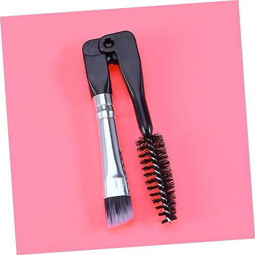 Healvian 10 Stück Teiliges Mini Eyebrow Brush Faltbar Doppelseitig mit Spiral Wimpernbürste und Profi Augenbrauenpinsel Leicht Handlich Schwarzes Make Up Werkzeug für Frauen und Mädchen von Healvian