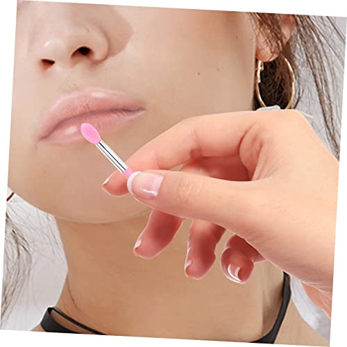 Healvian 10 Stück Teiliges Silikon Lippenpinsel mit Komfortablem Griff Vielseitig als Lippen Lidschatten und Lippenmaskenapplikator Praktisch Leicht zu Reinigen und Kompakt für Unterwegs von Healvian