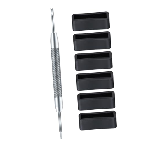 Healvian 10stücke Uhrenarmband-sperren Aus Silikon Halterungsschnallen Für Uhrenarmbänder Ersatz-uhrenarmbandverschluss Mit Werkzeug Zum Entfernen Und Installieren Von Armbanduhrbändern von Healvian