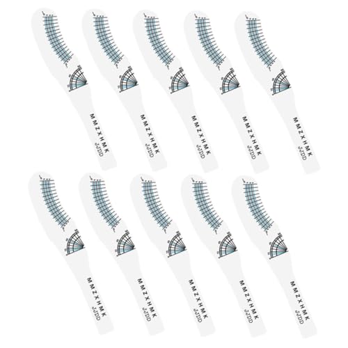 Healvian 10 Stück Teiliges Wimpernlängen Messwerkzeug aus Papier Leicht Wiederverwendbar Präzise für Schonendes Messen und Bestimmen Wimpern Curling Grads für Wimpern Stylisten und Outdoor von Healvian
