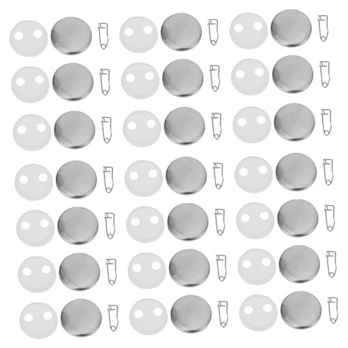 Healvian 100 Sätze Blanko Button Abzeichen DIY Bastelkit mit Wasserdichter Folie Wiederverwendbar für Kleidung Hut und Individuelle Anstecker Gestaltung Healvian 100 Sätze Blanko Button Abzeichen DIY Bastelkit mit Wasserdichter Folie Wiederverwendbar für Kleidung Hut und Individuelle Anstecker Gestaltung von Healvian