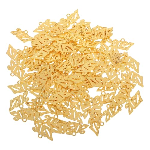 Healvian 100 Stück Zahlen Charms aus Leichtem Langlebigem Legierungs Elegantem Schimmerndem Elektroplattfinish für DIY Schmuckherstellung Halsketten Armbänder Abschluss-dekorationen von Healvian