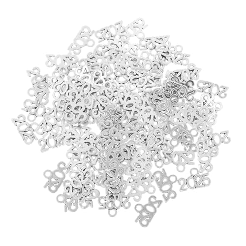 Healvian 100 Stück Zahlenanhänger aus Robustem Zinklegierungs Vintage Charms für Halsketten Armbänder Ohrringe Schlüsselanhänger Vielseitig für Schmuckherstellung und Abschlussfeiern von Healvian