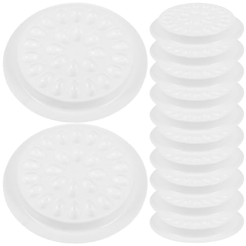 Healvian 100-teiliger Wimpernkleberhalter: Tablett für falschen Wimpernkleber – Einweg-Wimpernkleberpalette – Wimpernverlängerungskleber-Organizer für Pfropfwerkzeuge von Healvian