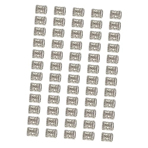 Healvian 100stücke Dreadlock-ringe Haar Flechten Rohre Diy Kopfschmuck Dreadlocks Kopfstück Haar Ornament Für Damen Herren von Healvian