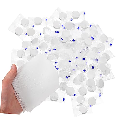 Healvian 100stücke Einweg-komprimierte Handtücher Tabletten Mini Komprimierte Baumwolltücher Für Zuhause Outdoor-reisen von Healvian