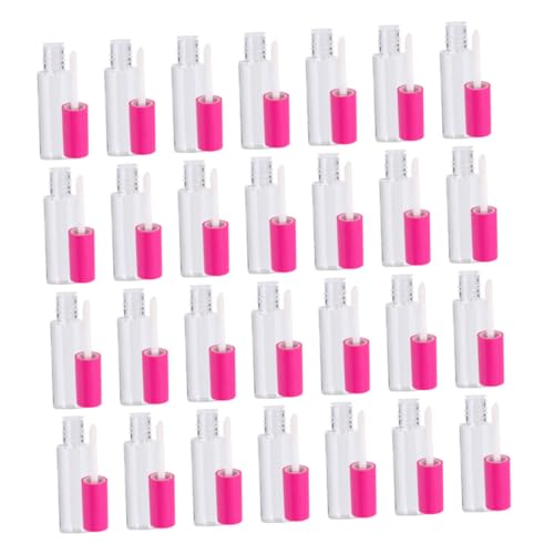 Healvian 100stücke Lipgloss-flasche Lippenflasche Lippenbehälter Unterverpackungsflasche Make-up-zubehör Mit Abdeckung Für Damen Und Mädchen Rosig von Healvian