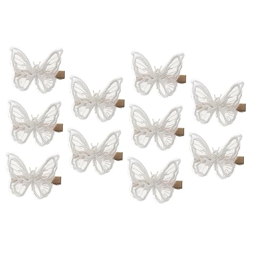 Healvian 10stücke Frauen Mädchen Spitzenstickerei Haarklammer Weiß Elegante Haarschmuck Accessoires Für Damen Für Besondere Anlässe Und Alltag von Healvian