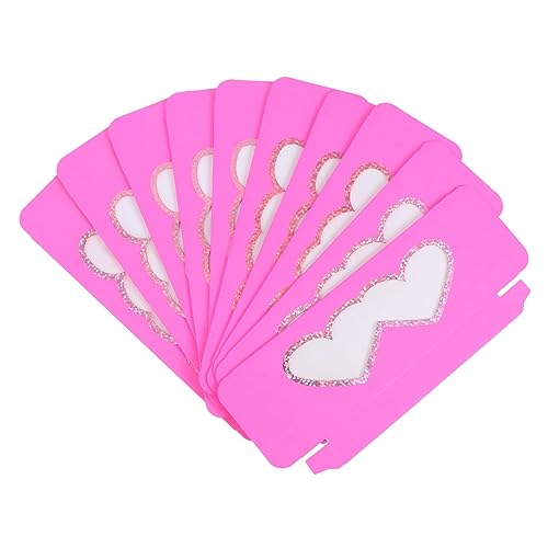 Healvian 10stücke Pack Papier Wimpern Aufbewahrungsbox Leere Wimpern Etui Mit Transparentem Fenster Organisation Und Tragen von Healvian