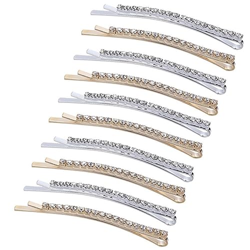 Healvian 10stücke Glitzer Haarnadeln Für Mädchen Und Frauen Haarspangen Mit Strasssteinen Für Braut Hochzeit Party Glänzender Haaraccessoire Schmuck von Healvian