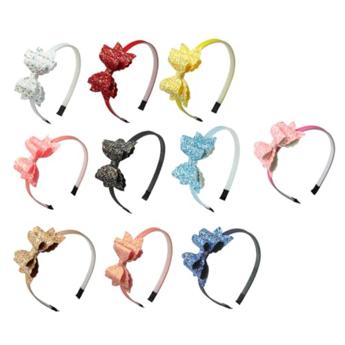 Healvian 10stücke Junge Mädchen Haarschmuck Kreative Doppel-layer Haarkränze Mit Schleifen Für Partys Weiche Und Bequeme Haarreifen Für Mädchen Farbige Haaraccessoires von Healvian