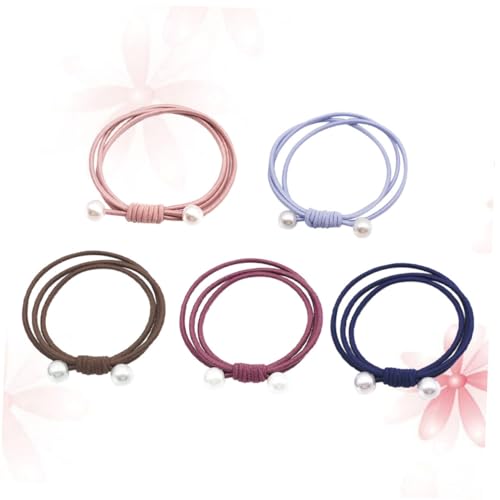 Healvian 10stücke Elastische Haargummis Mit Kunstperlen Stretch-haarbänder Für Damen Und Mädchen Zufälligen Farben Für Healvian 10stücke Elastische Haargummis Mit Kunstperlen Stretch-haarbänder Für Damen Und Mädchen Zufälligen Farben Für von Healvian