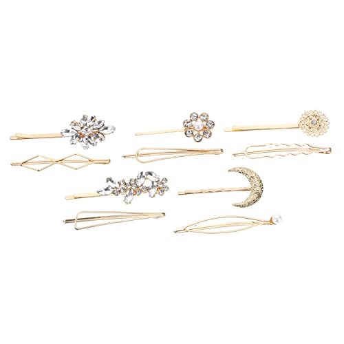 Healvian 10stücke Mond Haarspangen Perlen Strass Haarschmuck Haarspange Für Frauen Mädchen Mit Haar Clips Haarnadeln Für Verschiedene Frisuren von Healvian
