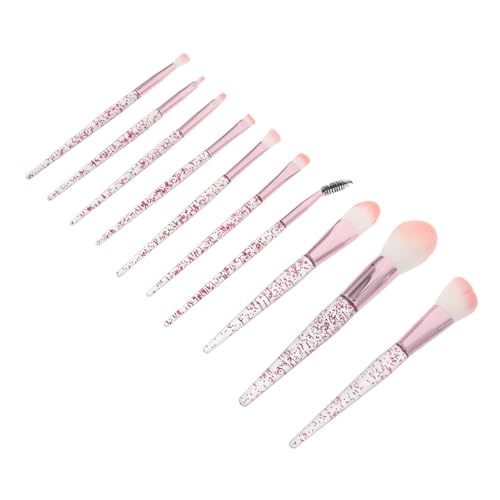 Healvian 10stücke Professionelles Make-up-werkzeug-set Mit Augen-make-up-pinseln Kosmetikpinseln Für Puder Lidfaltenpinsel Rougepinsel Und Weitere Für Augenbrauen Lidschatten Lippen Und von Healvian