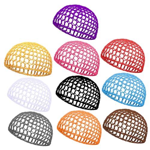 Healvian 10stücke Teiliges Haarnetz Frauen Handgearbeitete Atmungsaktive Schlafmütze Aus Hochwertigem Material Für Nachtpflege Und Haarschutz von Healvian