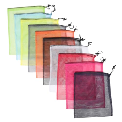 Healvian 10stücke Teiliges Kordelzug-mesh-Beutel Sporttasche Aus Atmungsaktivem Material Für Fitness Strand Und Wäsche Erhältlich von Healvian
