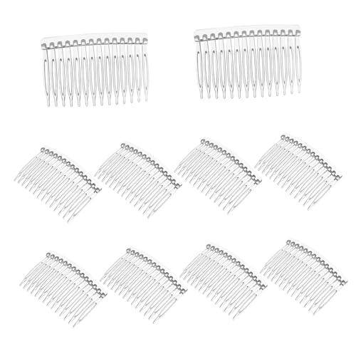 Healvian 10stücke Transparente Haarkämme Mit Zähnen Leicht Und Tragbar Für Hochzeiten Partys Und Alltag Haarschmuck Für Damen Langlebig Und Schonend Für Haare Und Kopfhaut von Healvian