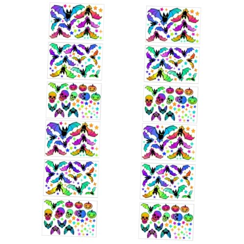 Healvian 12 Blätter Halloween-aufkleber Gruselige Wandaufkleber Halloween-wohndekoration Halloween-wandtattoos Halloween-fledermaus-skelett-wandaufkleber Fledermaus-wandaufkleber Pvc Healvian 12 Blätter Halloween-aufkleber Gruselige Wandaufkleber Halloween-wohndekoration Halloween-wandtattoos Halloween-fledermaus-skelett-wandaufkleber Fledermaus-wandaufkleber Pvc von Healvian