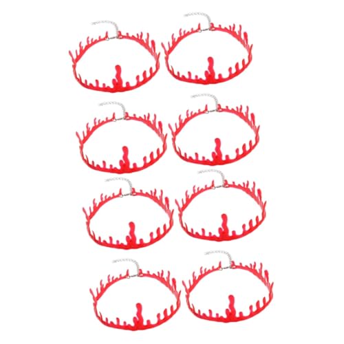 Healvian 12 Stück Blutfleck-Halskette Bluthalskette Halloween-Kostümzubehör Halskette rot von Healvian