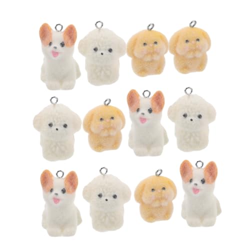 Healvian 12 Stück Herstellungsmaterial D Welpen Hundeohrringe Basteln Halskette Tierprojekte Cartoon Armband Niedlicher Ohrring Für Armbänder Beflockung Harz Charms Healvian 12 Stück Herstellungsmaterial D Welpen Hundeohrringe Basteln Halskette Tierprojekte Cartoon Armband Niedlicher Ohrring Für Armbänder Beflockung Harz Charms von Healvian
