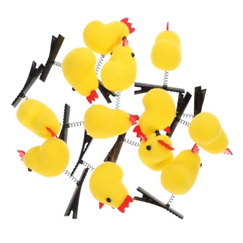 Healvian 12stücke Hühner-haarspangen Für Mädchen Federclip-haarspangen Mit Süßem Hühnermotiv Haarspangen Für Verschiedene Frisuren Wie Zöpfe Und Dutts Langlebig Und Haarschonend von Healvian