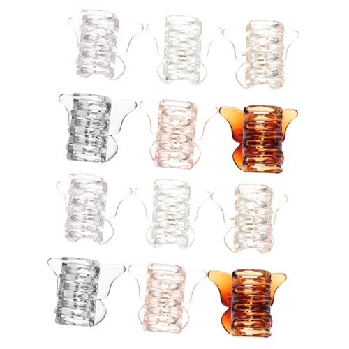 Healvian 12 Stück Teiliges Bunter Schmetterling Haarklammern für Damen Mittlere Transparente Haarspangen aus Robustem Material Rutschfest und Bequem zum Fixieren von Dünnem Dickem Haar bei Healvian 12 Stück Teiliges Bunter Schmetterling Haarklammern für Damen Mittlere Transparente Haarspangen aus Robustem Material Rutschfest und Bequem zum Fixieren von Dünnem Dickem Haar bei von Healvian
