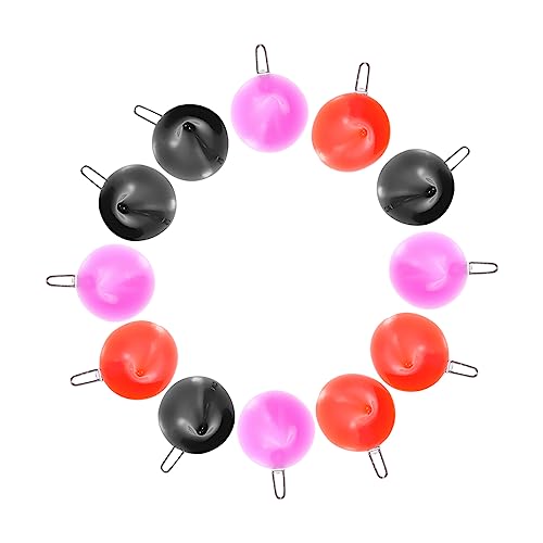 Healvian 12 Stück Teiliges Halloween Haarschmuck Kleine Fluoreszierende Teufelshörner Haarklammern für Cosplay Party Kostüm Schwarz Rot von Healvian