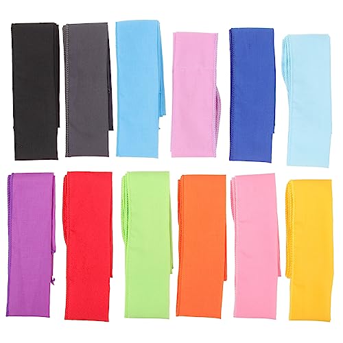 Healvian 12 Stück Teiliges Kühlendes Halstuch Wiederverwendbare Outdoor Cooling Neck Towels in Farben Leichtes Strapazierfähiges Material Sofort Kühlende Nacken und Kopfwickel für Sommer von Healvian