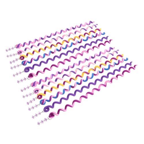 Healvian 12 Stück Teiliges Mädchen Haarstyling Spiral Haarclips Flexibel Langlebig Bunte Haarklammern zum Flechten und Zopfmachen für DIY Frisuren bei Party und Alltag von Healvian