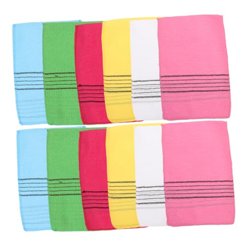 Healvian 12stücke Peeling-handtuch Für Sauna Und Bad Koreanisches Duschtuch Mit Rauer Textur Für Körperpeeling Einzelnes Badetuch Zum Schrubben Für Männer Und Tiefenreinigung Im von Healvian