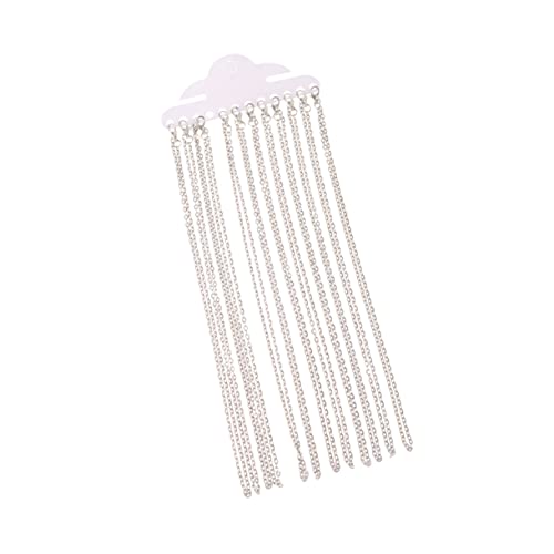 Healvian 12 Stück Teiliges Silberne Frauen Halskette Schmuck Diy Kette mit Anhängern Verstellbare Gliederkette für Schmuckgestaltung Einfach zu Verwenden Tragbar von Healvian