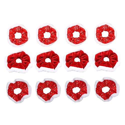 Healvian 12stücke Weihnachts-haargummis Für Elastische Scrunchies Für Festliche Anlässe Und Stylisch Als Für Mädchen Und Damen von Healvian