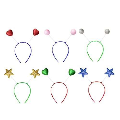 Healvian Frühlings-haarreifen-party-set 12-teilig Lustige Kopfbedeckung Herz Stern Für Festivals Und Karnevale Für Jungen Und Mädchen Zufällige Auswahl von Healvian
