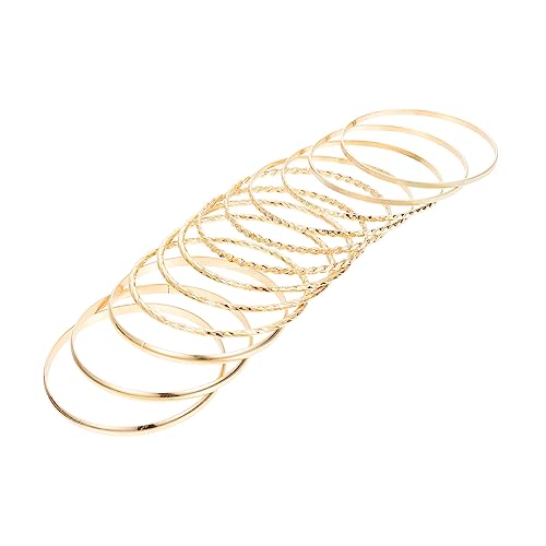 Healvian 12stücke Goldarmbänder Für Frauen Im Böhmischen Stil Handgelenkschmuck Aus Hochwertigem Material Für Festival-mode Bequeme Und Gesunde Armbänder Als Modisches Accessoire von Healvian