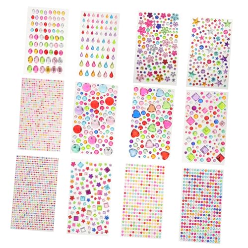 Healvian 12blätter Strass-aufkleber in Tropfenform Edelstein-aufkleberbögen Mit Glänzender Oberfläche Acryl-juwelen Für Diy-projekte Party-accessoires Und Nageldesign Selbstklebend Healvian 12blätter Strass-aufkleber in Tropfenform Edelstein-aufkleberbögen Mit Glänzender Oberfläche Acryl-juwelen Für Diy-projekte Party-accessoires Und Nageldesign Selbstklebend von Healvian