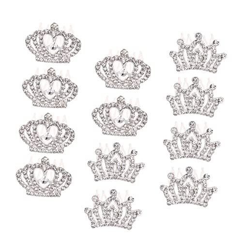 Healvian 12stücke Junge Mädchen Haar Kamm Kronen Haarkamm Strass Kopfbedeckung Junge Mädchen Fotografie Kopfschmuck Haarschmuck von Healvian