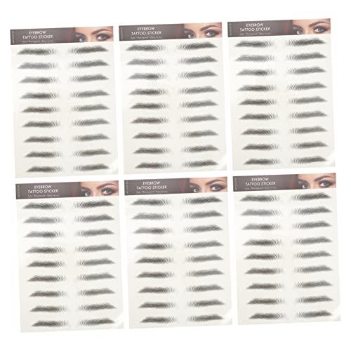 Healvian 12stücke Naturliche Augenbrauen Aufkleber Haarebenähnliche Augenbrauen Pflaster Für Make-up von Healvian