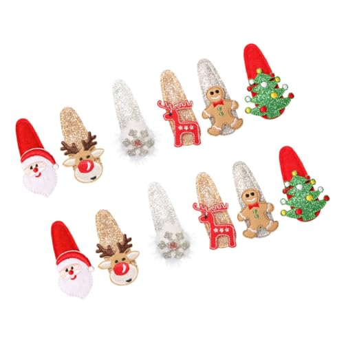 Healvian 12stücke Weihnachts Haarspangen Baum Haarclips Festive Haaraccessoires Für Frauen von Healvian