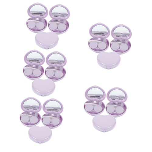 Healvian 15 Sätze Kontaktlinsenbehälter Kontaktfälle Masse Fall Contact Lenses case weiße auch Reisekit Kontaktlinsenhalter Augenlinsen-Organizer fein farbige Brillenetui pp von Healvian