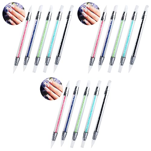 Healvian 15 Stk Punktierungs-werkzeug Punktierstift Malen Nail Art Zeichenstift Maniküre-werkzeuge Nagelkunststifte Gel-nagel-kit Nail-art-ausrüstung Punktstift Aushöhlen Skulptur von Healvian