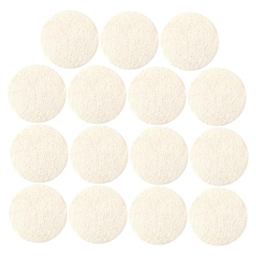 Healvian 15stücke Gesichtsschwämme Aus Natürlichem Luffa Peeling-pads Zum Reinigen Runde Form Make-up-entferner Für Empfindliche Haut Für Reisen von Healvian