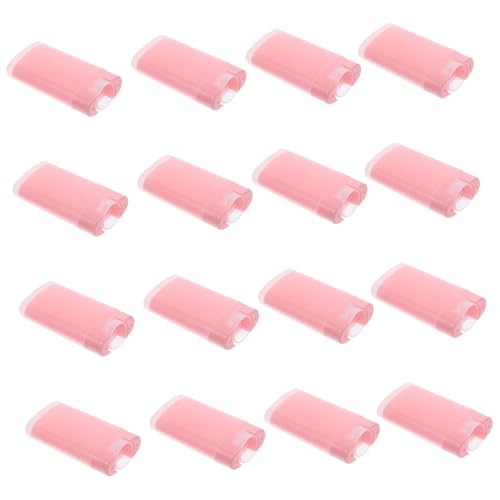 Healvian 15 Stück Teiliges Lip Balm Behälter Ovaler Lippenbalsam Tube DIY Lippenpflege Lippenstift Hüllen Kompakt Tragbar Bpa frei Langlebig für Selbstbefüllbare Kosmetik Make up Organizer von Healvian