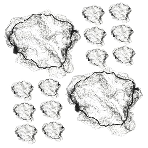 Healvian 15stücke Haarnetze Für Perücken Miniatur-netzkappen Aus Elastischem Material Für Puppen Und Damen Ballett-haar-organizer Platzsparende Aufbewahrung Und Reiseaccessoires von Healvian