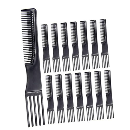 Healvian 15 Stück Teiliges Styling Kamm Doppelseitige Haarkämme für Männer und Frauen Langlebig und Flexibel Kompakt und Leicht für Frisuren Haarschneiden und Outdoor Einsatz von Healvian