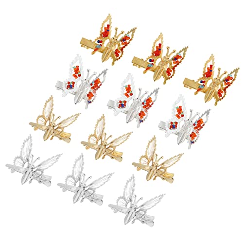 Healvian Haarspangen Mit Schmetterlingsmotiv Aus Metall Für Mädchen 15er-pack Funkelnde Und Dekorative Haar-accessoires Für Partys von Healvian