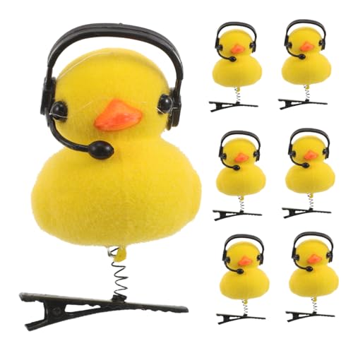 Healvian 15stücke Gelbe Enten-haarspangen Cartoon-tier-haarschmuck Für Mädchen Entenhaarspangen Mit Krokodilklemmen Haarschmuck Für Festivals Und Partys von Healvian
